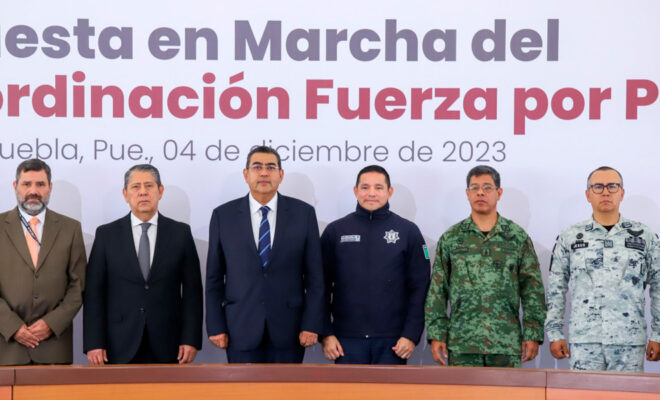 Presentan el Plan de Coordinación "Fuerza por Puebla"