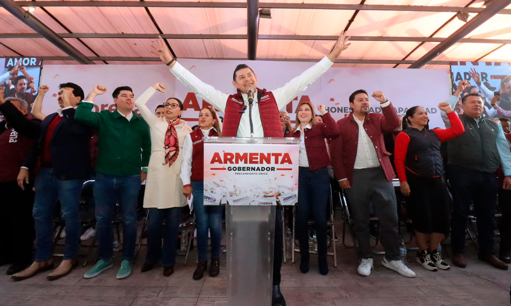 Alejandro Armenta inicia precampaña en Puebla