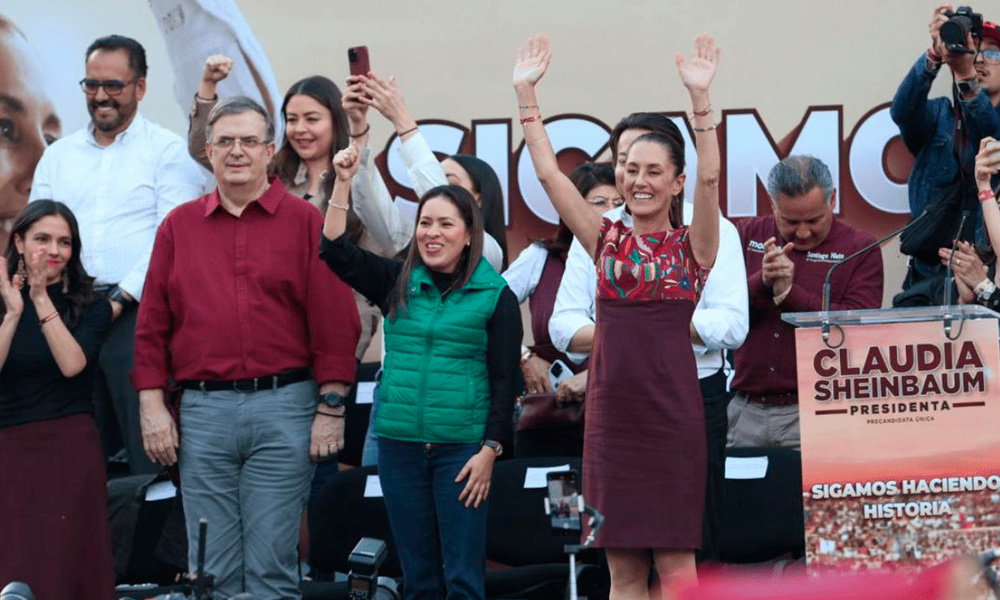 Claudia Sheinbaum cierra su precampaña con exitoso evento en el Monumento a la Revolución