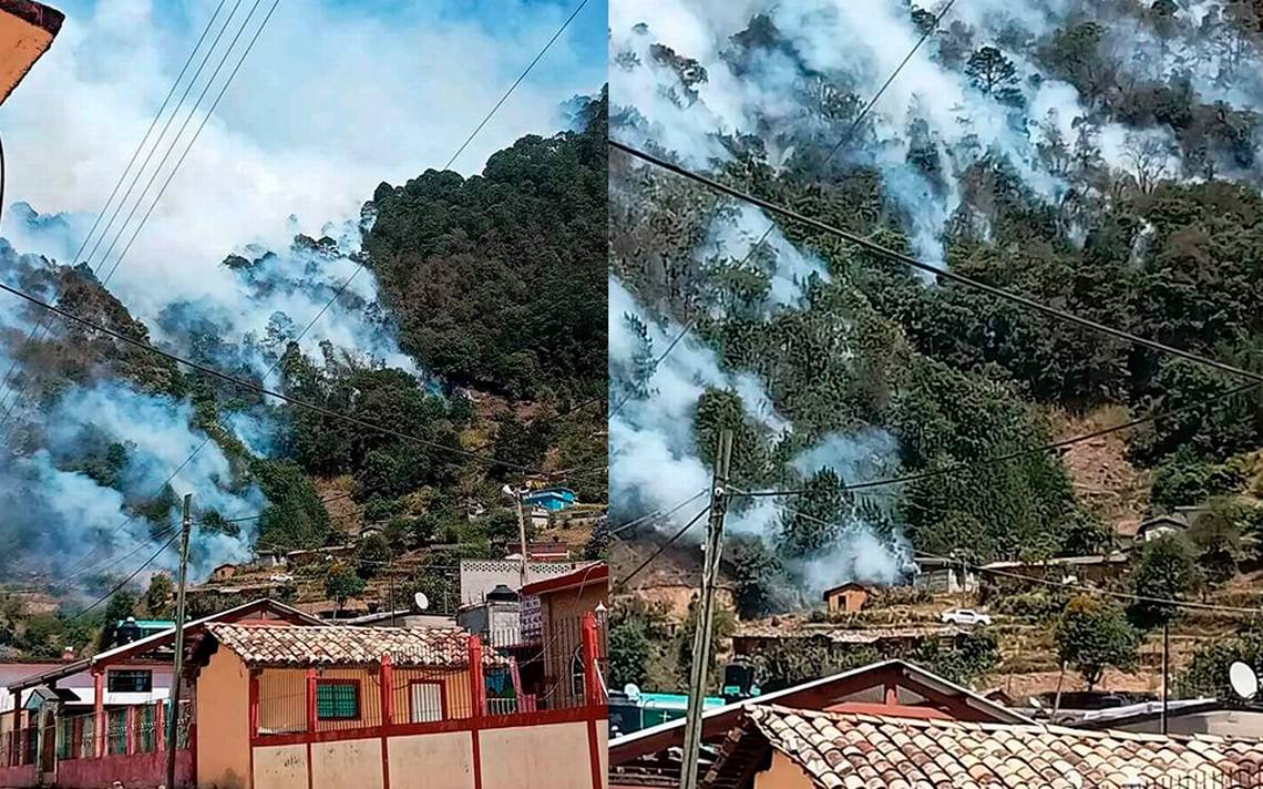 Incendio en Coyomeapan