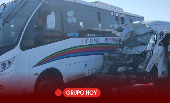 Grave accidente en la autopista Puebla-Orizaba deja al menos diez lesionados