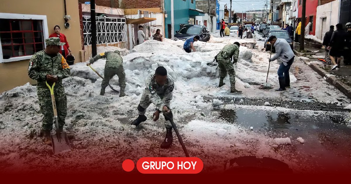 Puebla afectada este domingo por fuertes inundaciones y granizadas