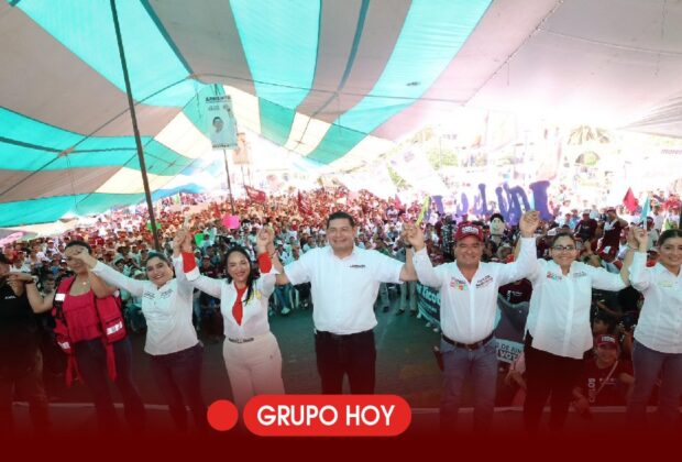 Alejandro Armenta lleva sus propuestas a municipios de Puebla en su antepenúltimo día de campaña