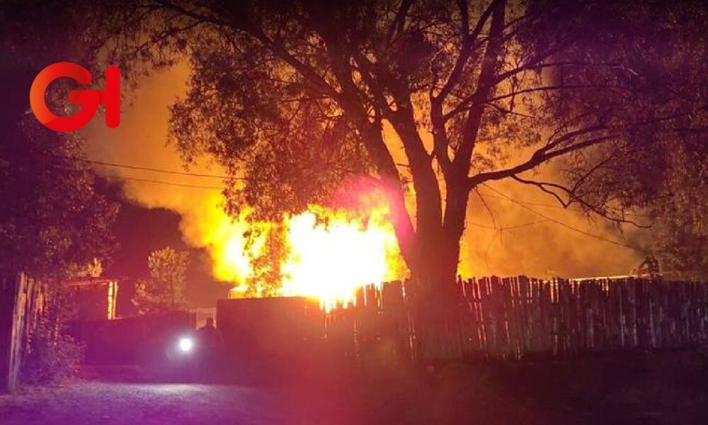 Cierre en la México-Puebla por fuego en corralón de tractocamiones en Tlahuapan